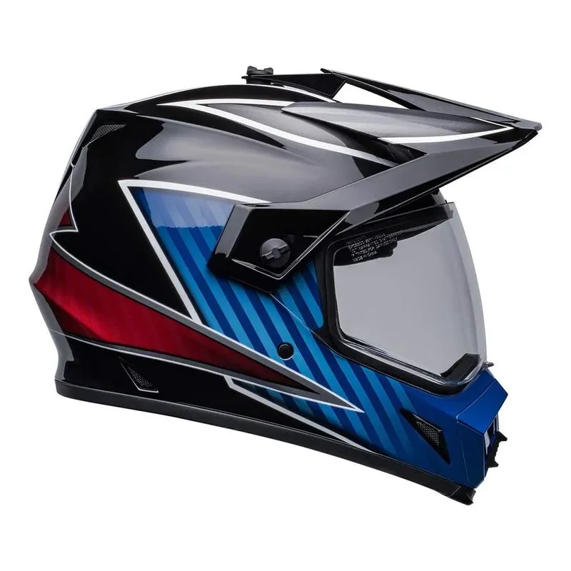 Capacete Bell MX-9 Adventure Mips Dalton Preto/Azul (Fibra de